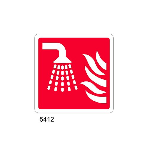 Sistema Estinzione Incendio ad Acqua - B - PVC adesivo 160x160 mm