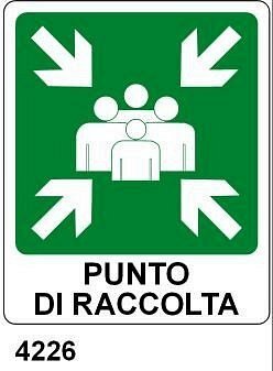 Punto di raccolta - C - Alluminio 230x310 mm