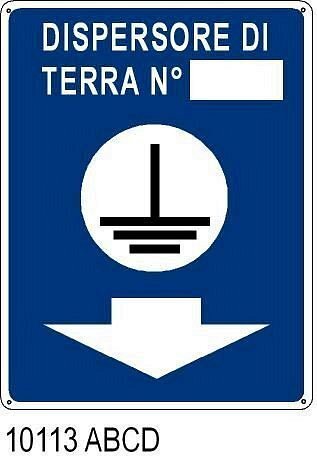 Dispersore di terra n. - A - Alluminio 125x175 mm