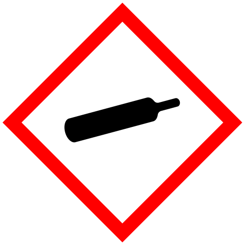 Gas Cylinder - B - 43x43 mm - 30 etichette