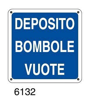 Deposito bombole vuote - B - Alluminio 160x160 mm