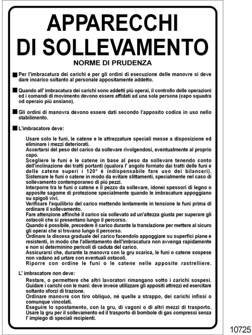 Apparecchi di sollevamento per edilizia - A - Alluminio - 250x350 mm
