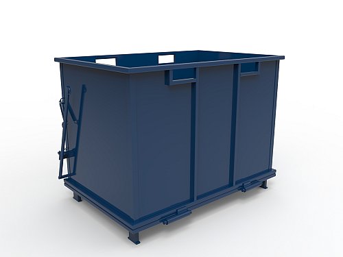 Contenitore con Fondo Apribile 2 m3 - Blu