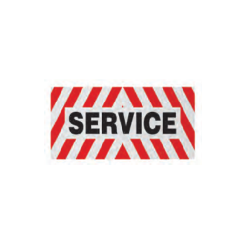 VEHICULE SERVICE - Pannello di servizio retroriflettente 600x300mm