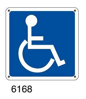 Disabile - C - PVC adesivo 230x230 mm