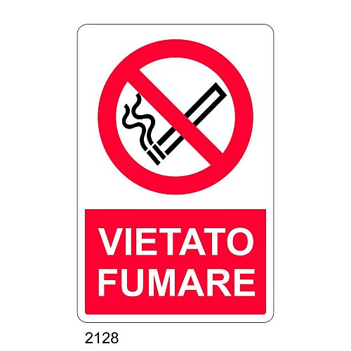 Vietato fumare - E - Alluminio 500x700 mm