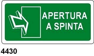 Apertura a spinta - B - Alluminio 375x175 mm