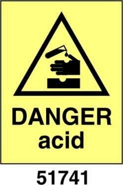 Danger acid - A - ADL 150x200 mm