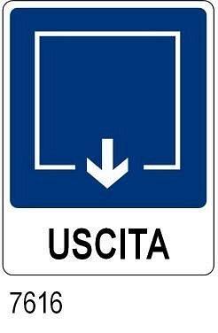 Uscita - A - Alluminio - 160x210 mm