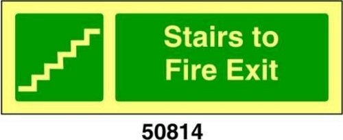 Stairs to fire exit - A - PVL 300x100 mm - Conf 10 pz.