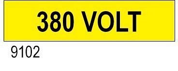 380 Volt - etichetta
