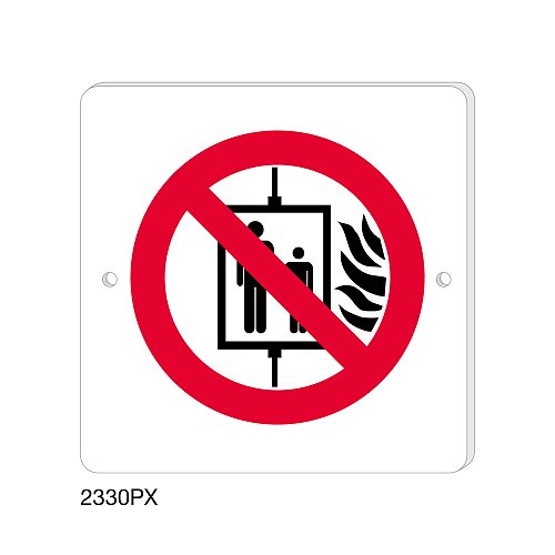 Divieto di trasporto persone - Plexiglass - C - 200x200 mm - Monofacciale - 2 Fori