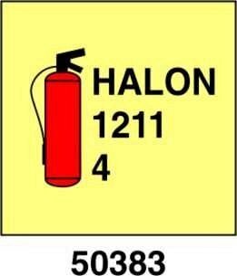 Estintore ad halon 4kg. - A - PVL 150x150 mm