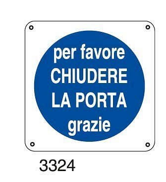 Per favore chiudere la porta, grazie