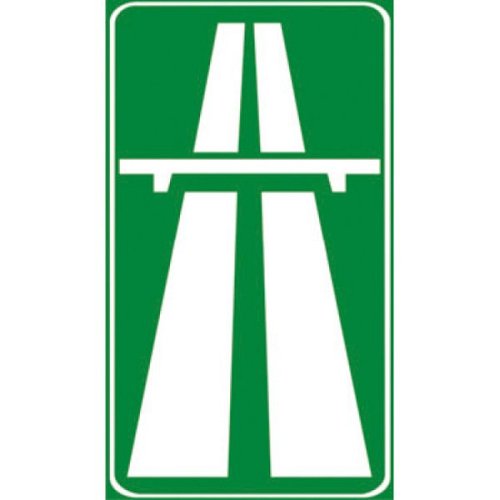 Inizio autostrada - A - Alluminio CL.2 170x300 cm