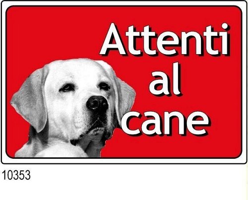 Attenti al cane mm 300x200