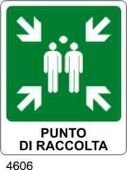 Punto di raccolta - C - Alluminio 230x310 mm