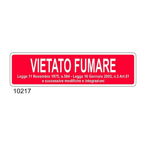 Vietato fumare conf. 10pz
