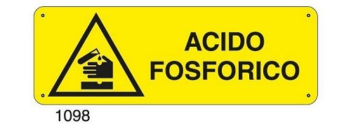 Acido fosforico - A - Alluminio 350x125 mm