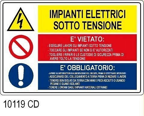 Impianti elettrici sotto tensione