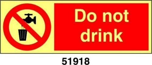Do not drink - A - ADL 200x75 mm - Conf 10 pz.