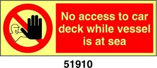 No access to car - A - PVL 200x75 mm