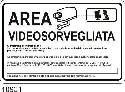 Area Videosorvegliata con operatore
