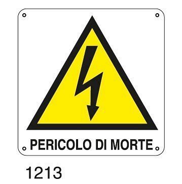 Pericolo di morte - C - Alluminio 360x360 mm