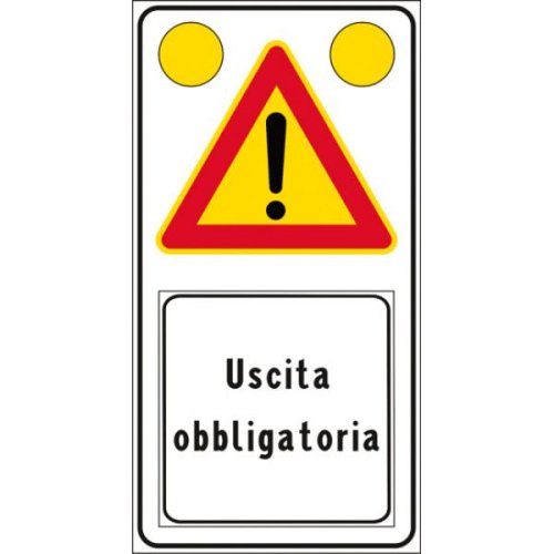Uscita Obbligatoria - B - Alluminio CL.2 90X180