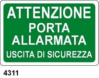 Attenzione porta allarmata