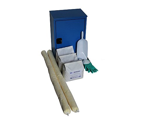 Kit antisversamento per acido solforico in armadio metallico pensile