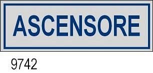 Etichetta adesiva Ascensore 170x45 mm conf. 10pz