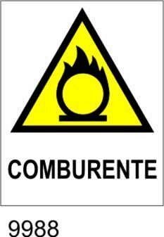 Pericolo comburente - etichette - 25pz