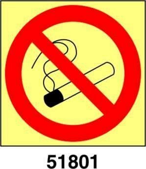 No smoking - A - PVL 100x100 mm - Conf 10 pz.