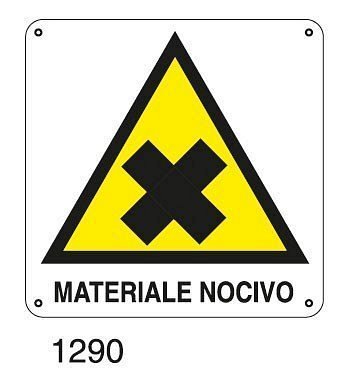 Materiale nocivo - A - PVC adesivo 145x145 mm - Conf 10 pz.