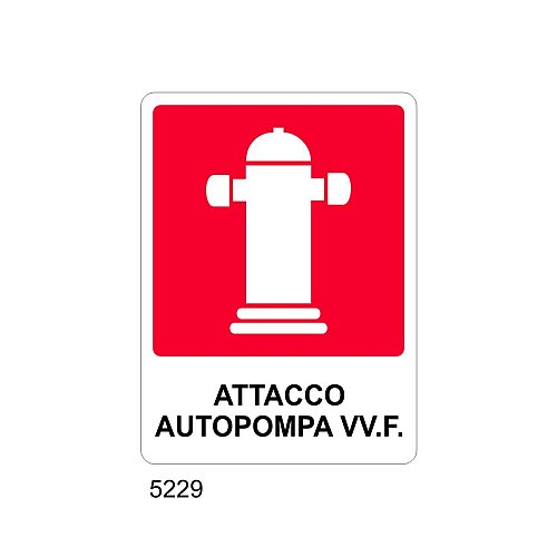 Attacco autopompa VV.F. - B- Alluminio 160x210 mm
