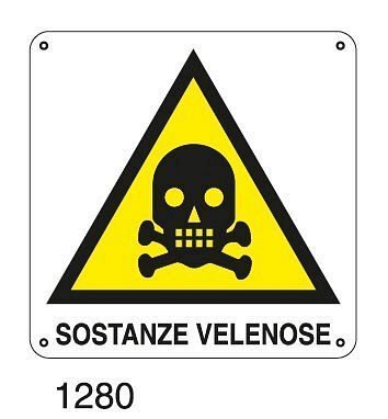 Sostanza velenose - A - PVC adesivo 145x145 mm