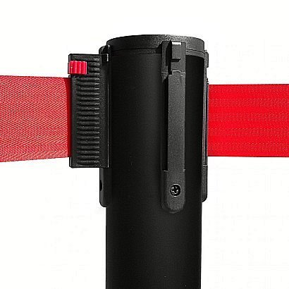 Colonnina Tendilinea Gialla KG15 con base piatta - Colore Rosso