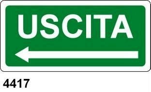 Uscita sinistra - B - Alluminio 375x175 mm