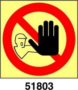 No entry - A - PVL 100x100 mm