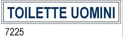 Toilette Uomini all. 400x80 mm