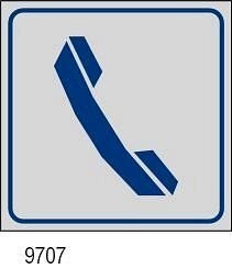 Etichetta adesiva Telefono 165x165 mm