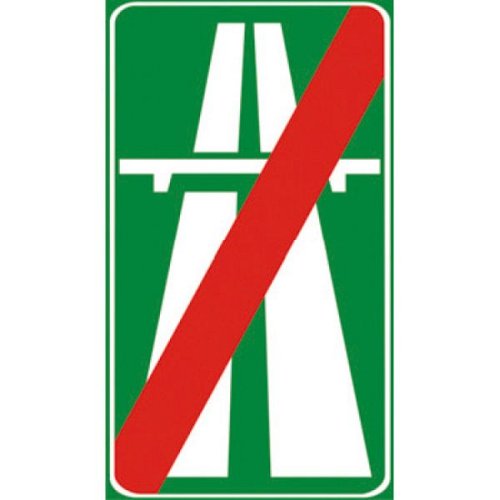 Fine autostrada - A - Alluminio CL.1 170x300 cm