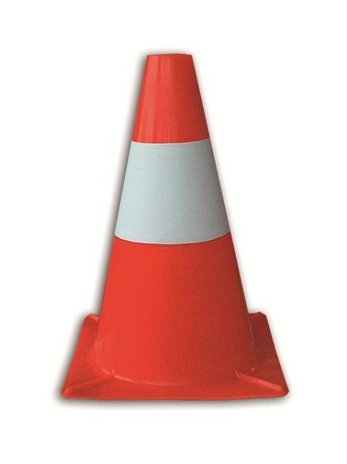 Cono in Plastica h. cm. 30  non rifrangente