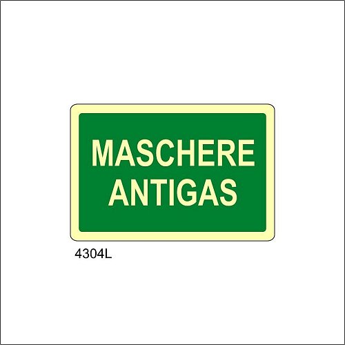 Maschere antigas Luminescente - B - Alluminio Luminescente - 500x330 mm