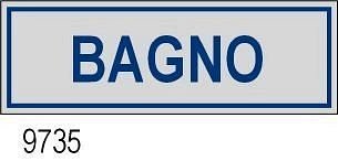 Etichetta adesiva Bagno 170x45 mm