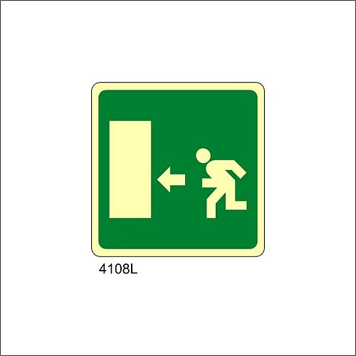 Uscita emergenza sinistra Luminescente