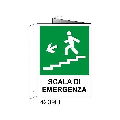 Scala di emergenza basso sinistra