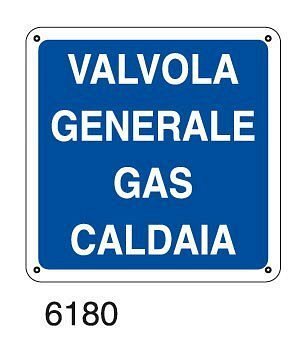 Valvola generale gas caldaia - C - Alluminio 230x230 mm
