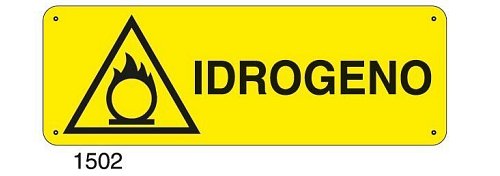 Idrogeno - B - Alluminio 765x270 mm